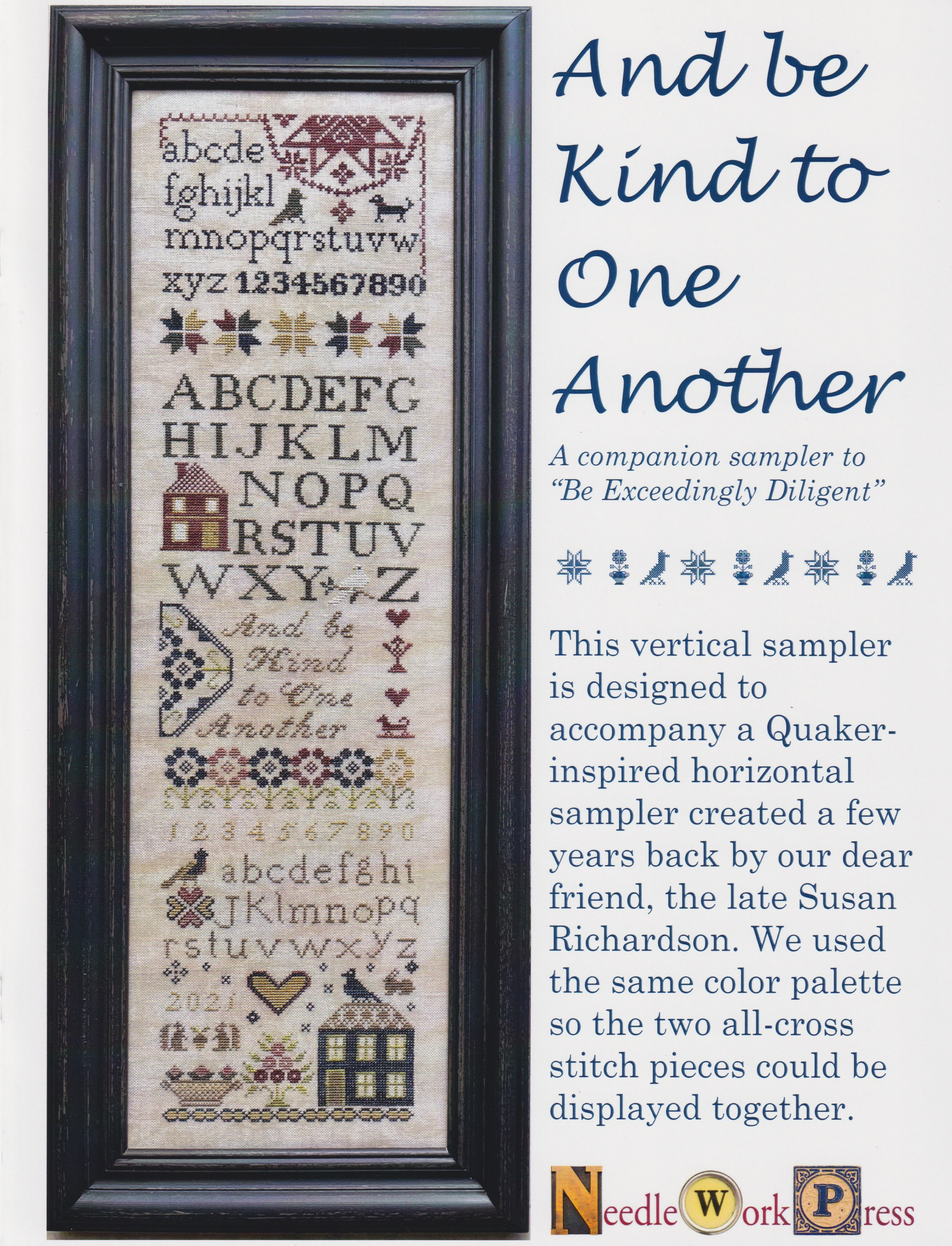 And Be kind to One Another - Cross Stitch Pattern