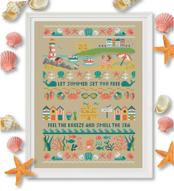 Summer Band Sampler - Cross Stitch Pattern