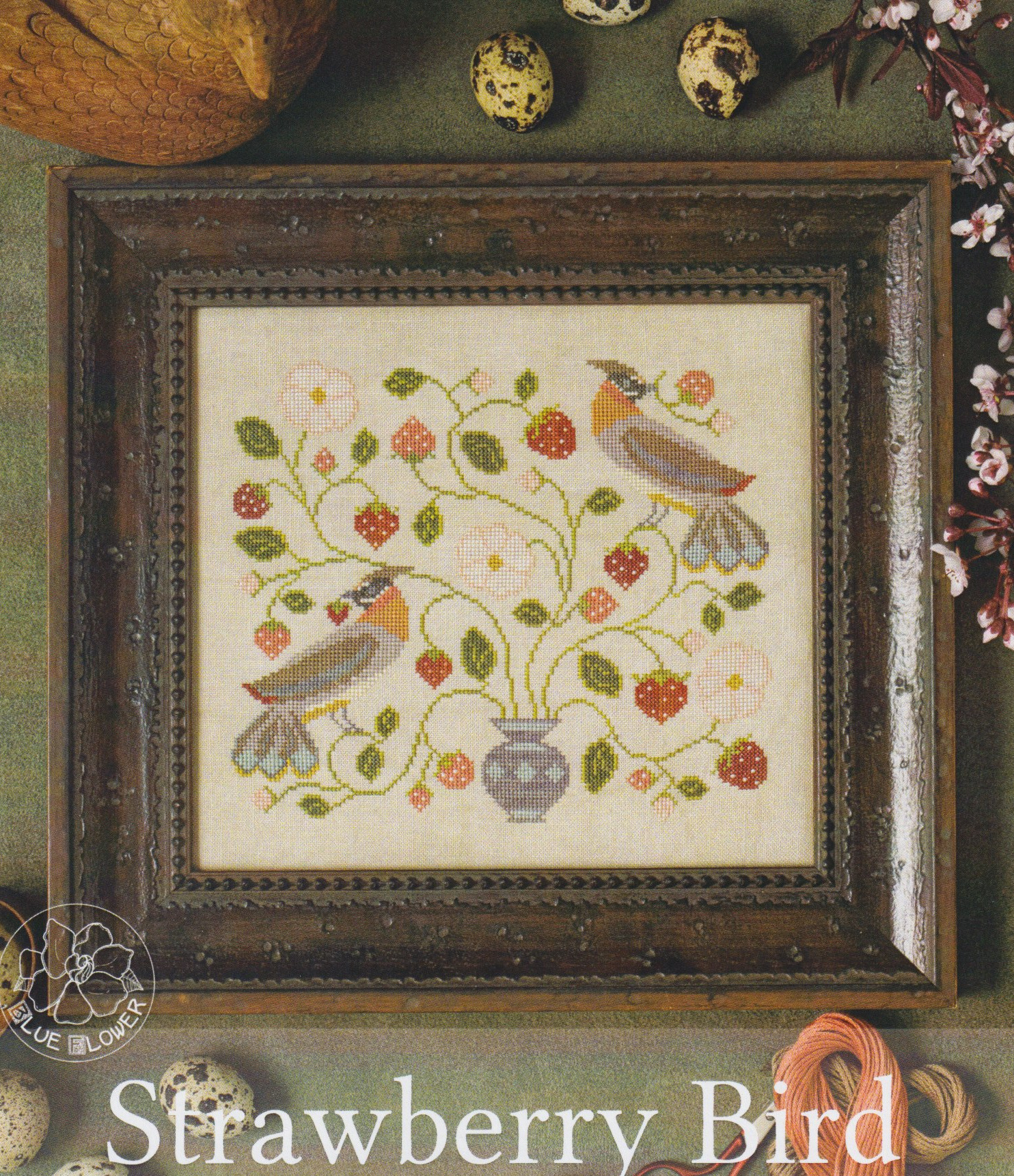 Strawberry Bird - Cross Stitch Pattern