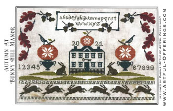 Autumn At Bunny Hill Manor - Cross Stitch Pattern