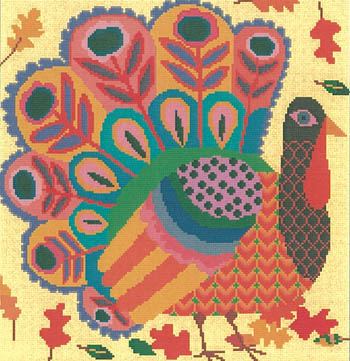 Happy Turkey - Cross Stitch Pattern