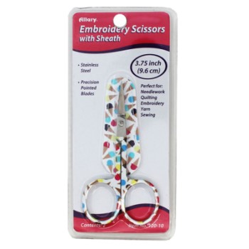 Embroidery Scissors 3.75" - Ice Cream Cone Design 1 Pair
