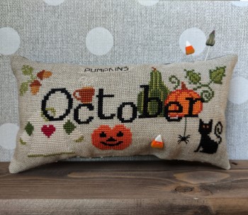 When I Think Of October - Cross Stitch Pattern