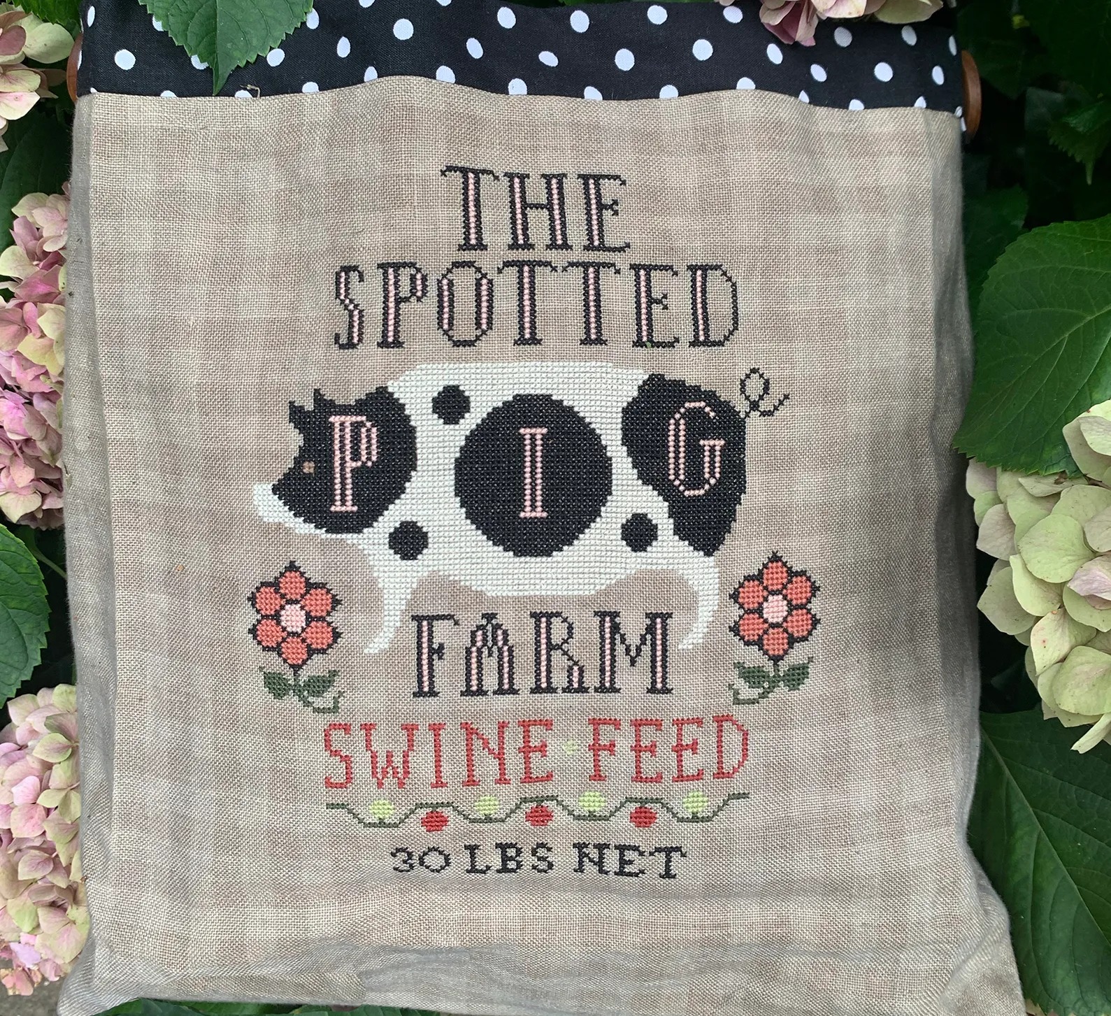 Pig Feed Sack - Cross Stitch Pattern