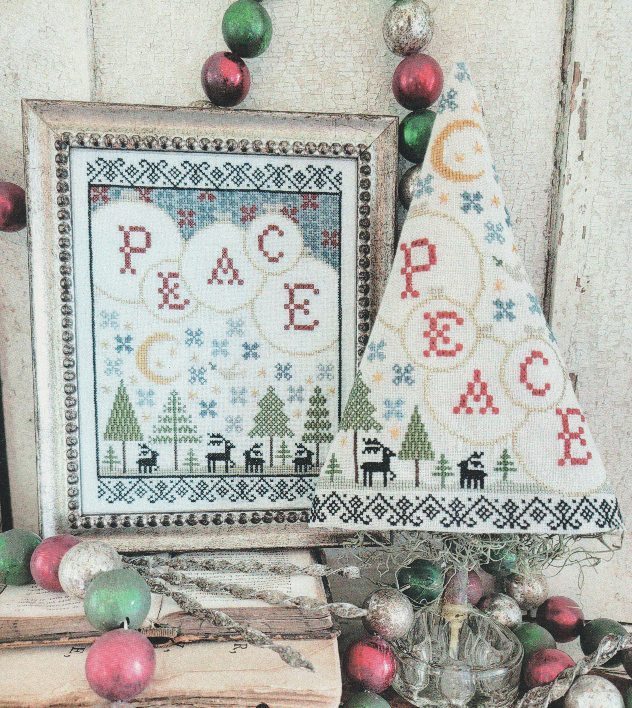 Fifth Day Of Christmas Sampler & Tree - Cross Stitch Pattern
