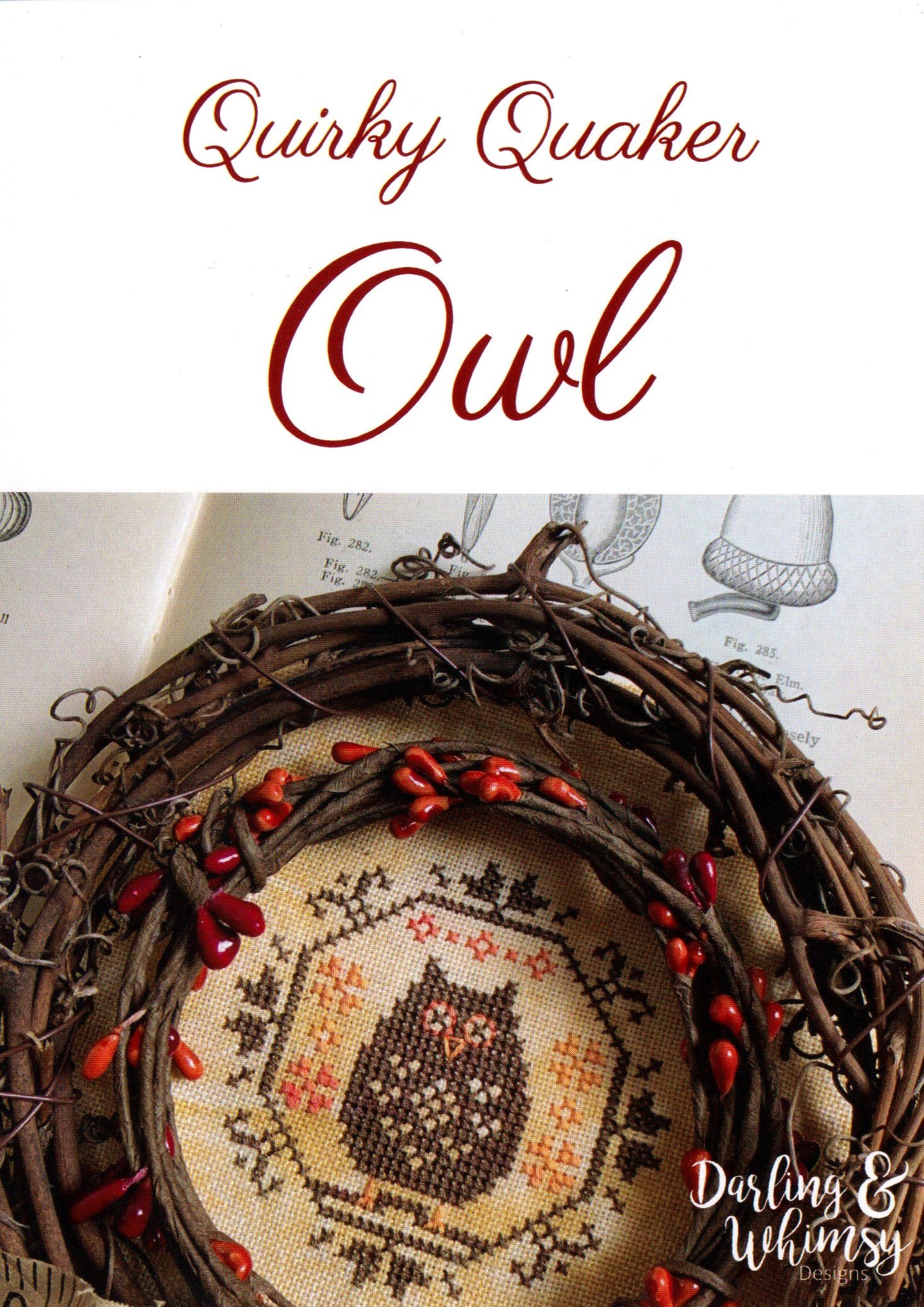 Quirky Quaker Owl - Cross Stitch Pattern