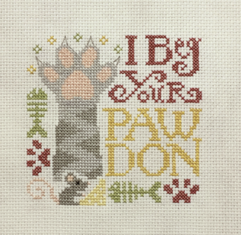 Beg Your Pawdon - Cross Stitch Pattern