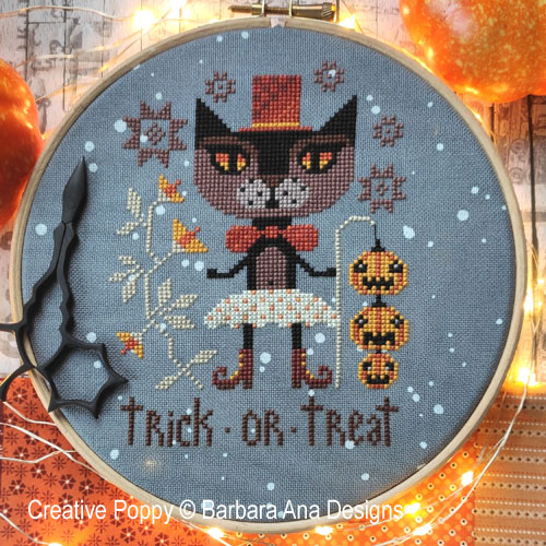 Trick Or Treat (Halloween Night) - Cross Stitch Pattern