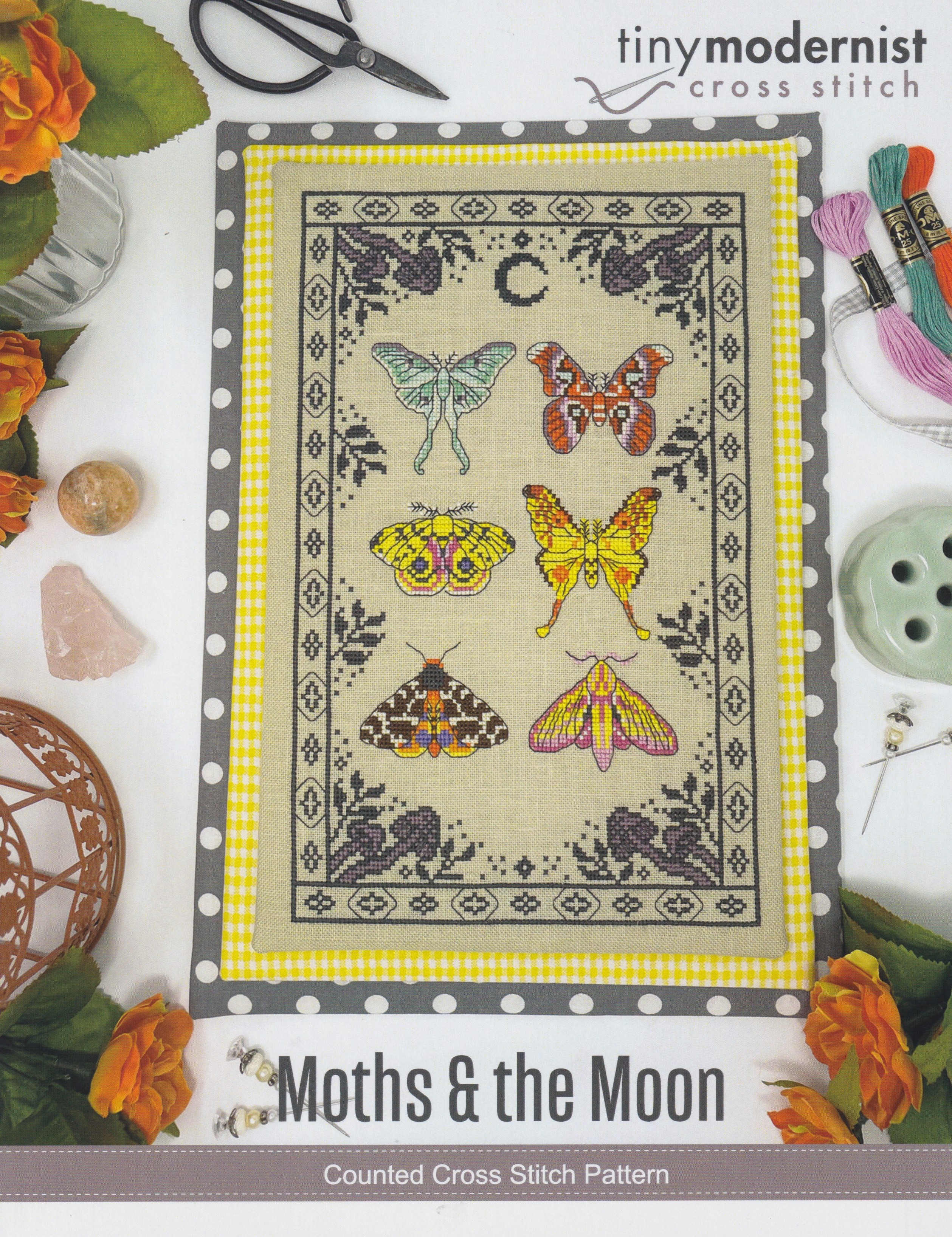 Moths & The Moon - Cross Stitch Pattern