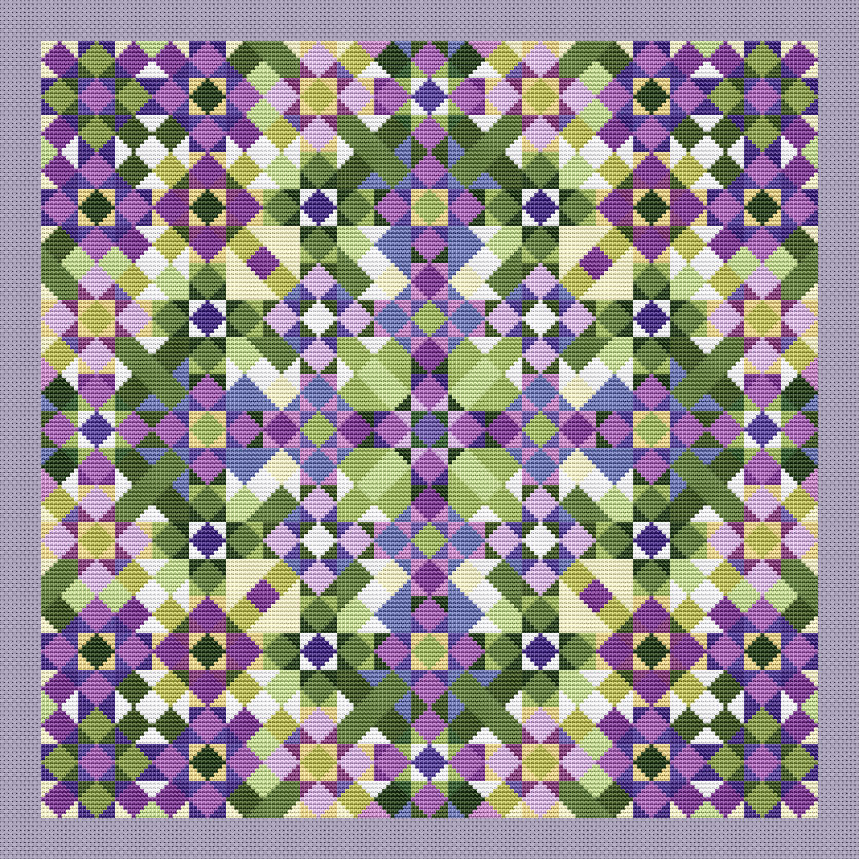 Grandma's Lilacs - Cross Stitch Pattern