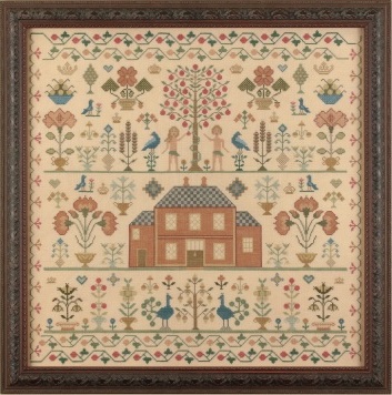 Peacocks in the Garden - Cross Stitch Pattern
