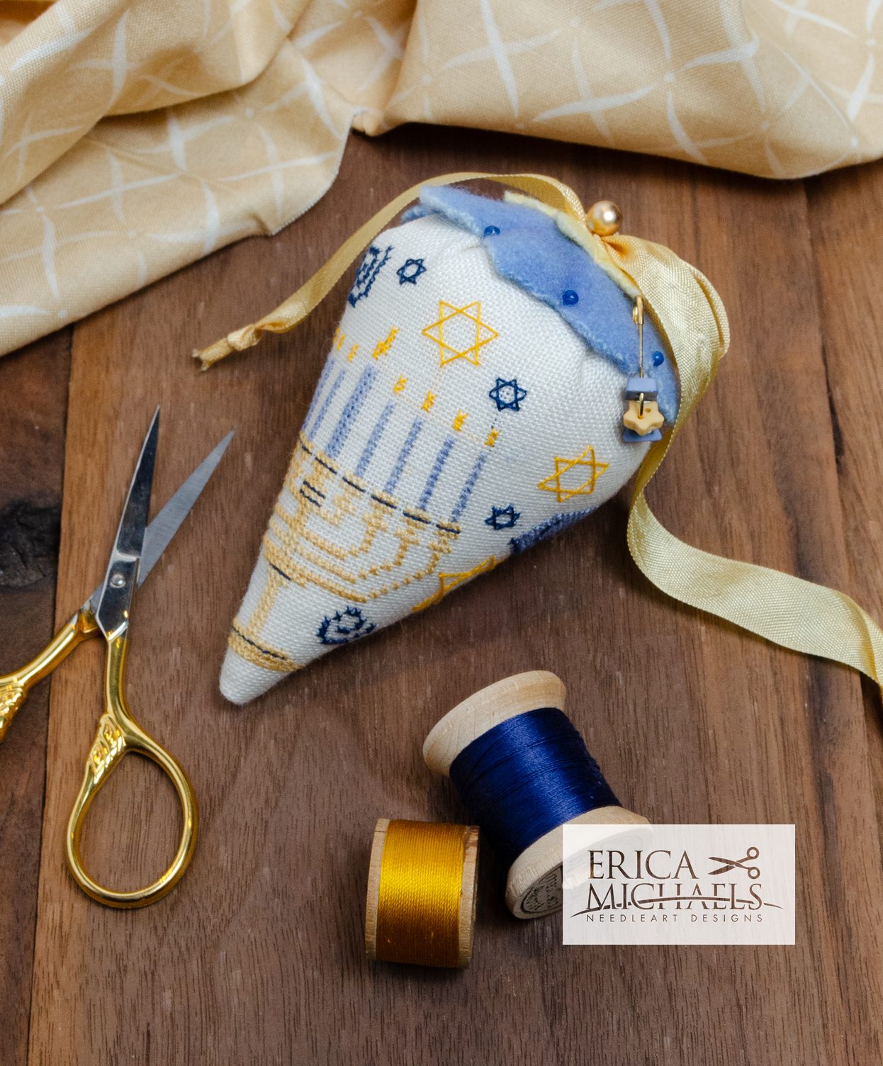 Happy Hanukkah - Cross Stitch Pattern
