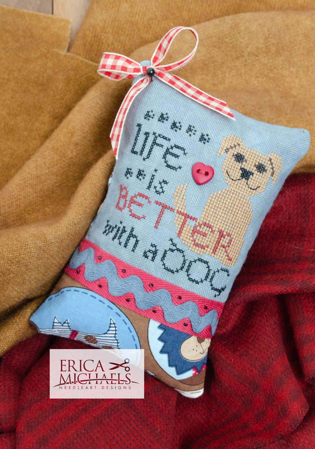 Life is Better Woof - Cross Stitch Pattern