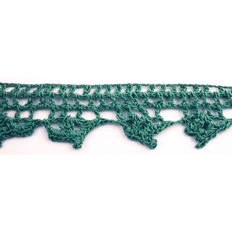 Crochet Trim Nells Teal - 25 yards