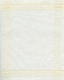 18 Count Antique White With Ivory Fireside Aida Fabric 14x18