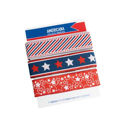 1" Holiday Ribbons - Patriotic