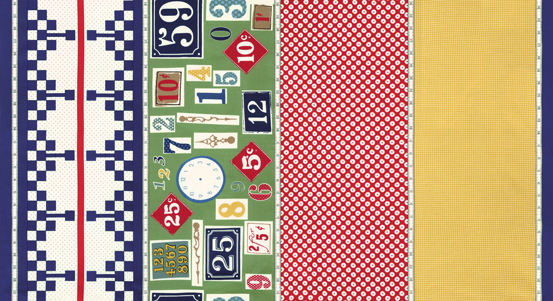 Good Times Panel Navy - Quilt Panel