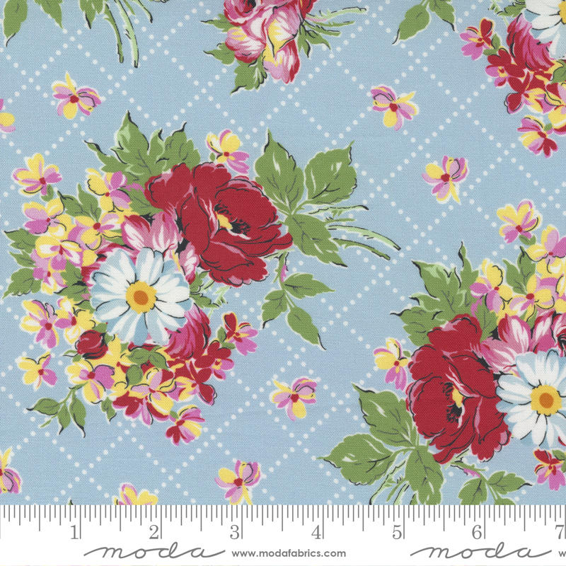Picture Perfect Light Blue - Big - Quilt Fabric