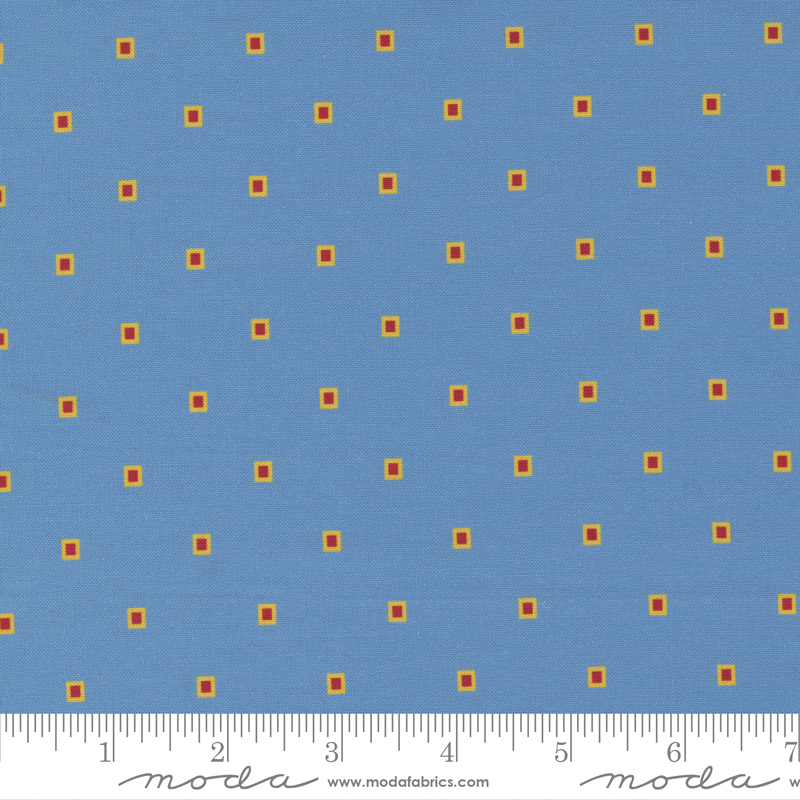 Picture Perfect Light Blue - Square Squares - Quilt Fabric