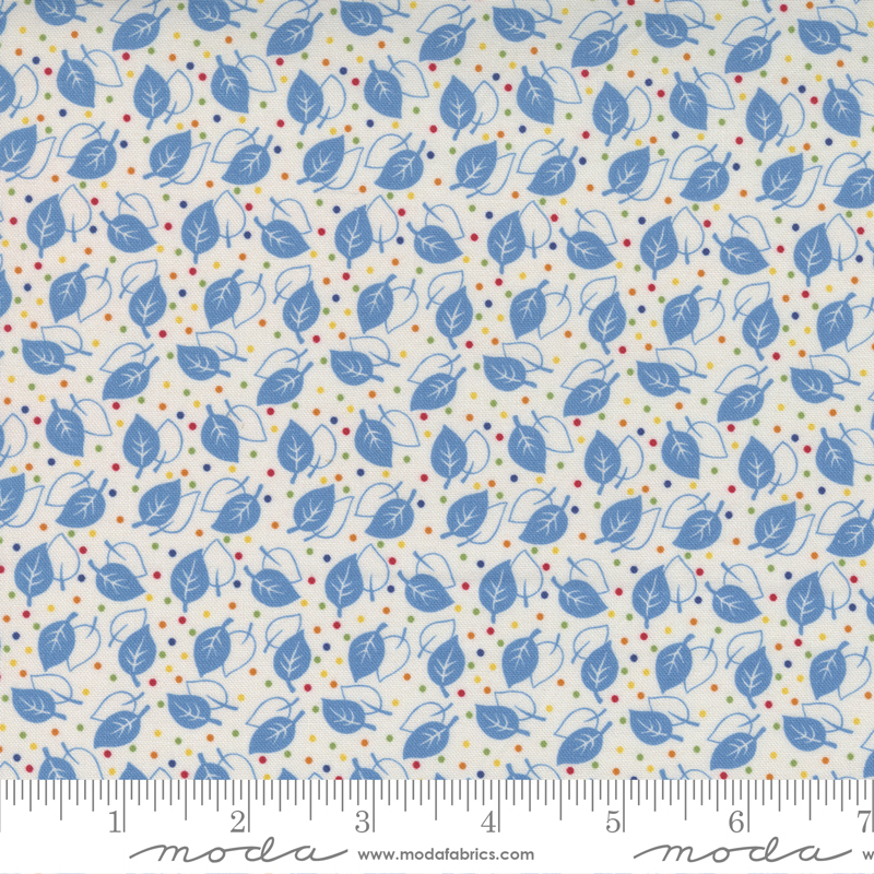 Picture Perfect Ivory Blue - Ditsy - Quilt Fabric