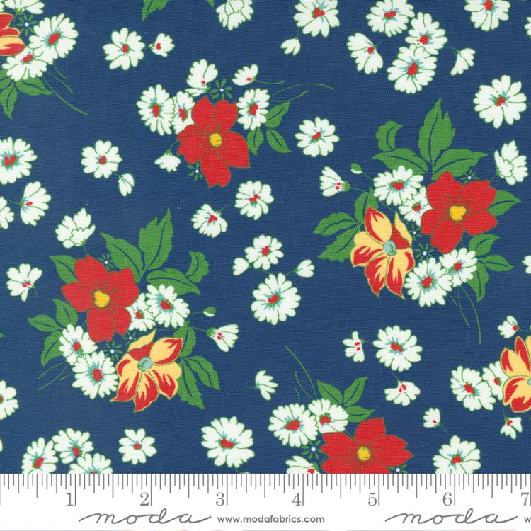 Sweet Melodies Navy - Quilt Fabric
