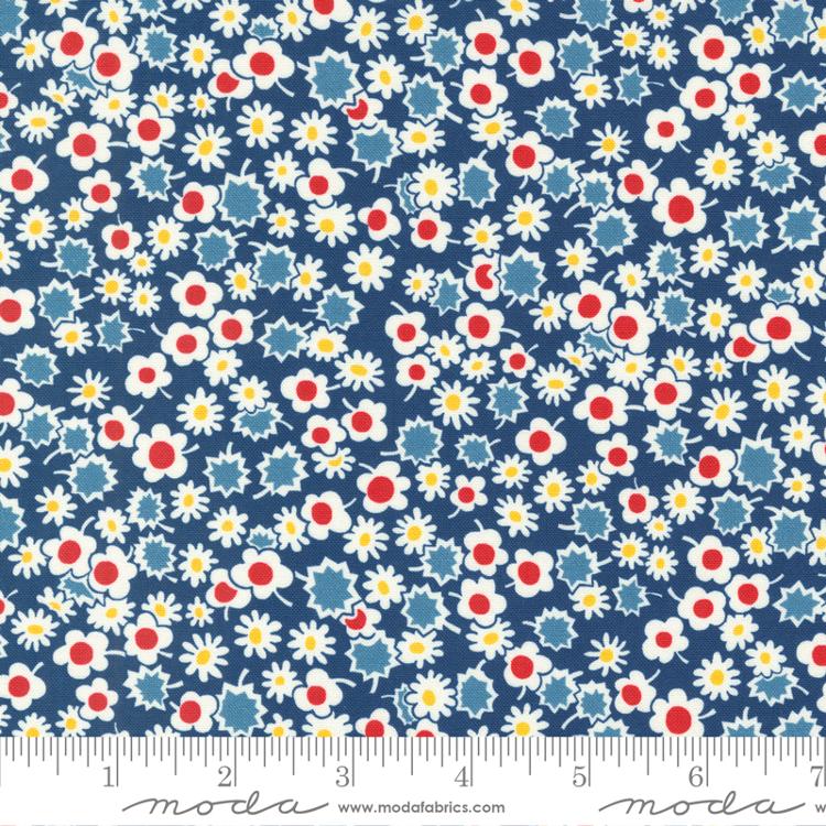 Sweet Melodies Navy - Quilt Fabric
