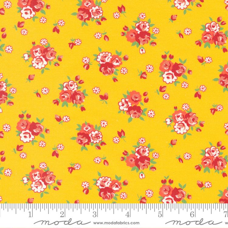 Sweet Melodies Yellow - Quilt Fabric
