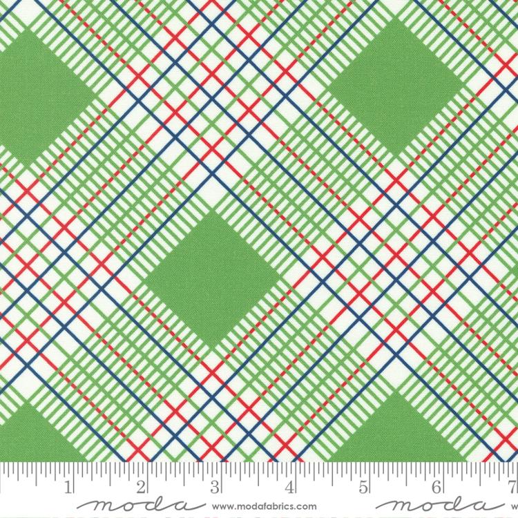 Sweet Melodies Green - Plaid Checks and Plaids - Fabric