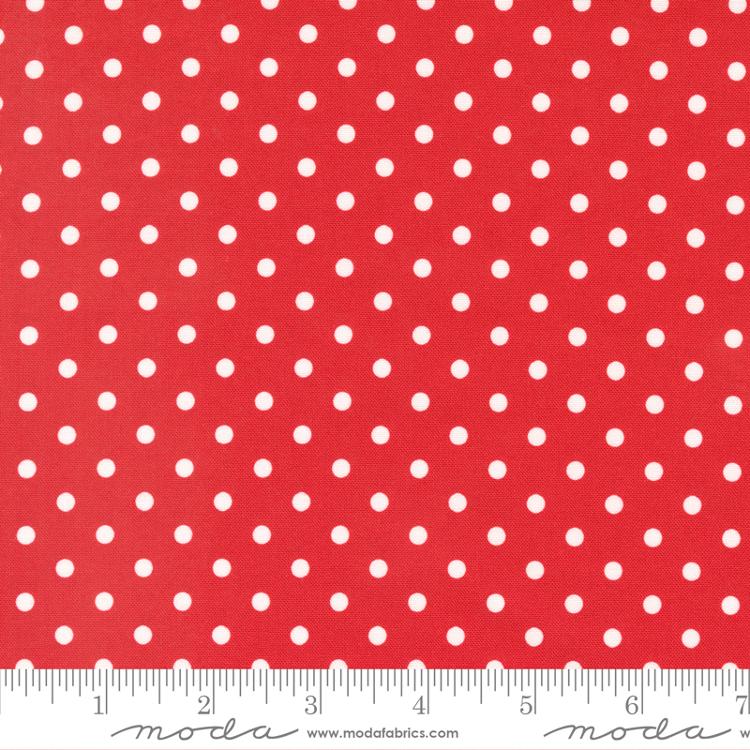 Sweet Melodies Red - Polka Dots - Quilt Fabric