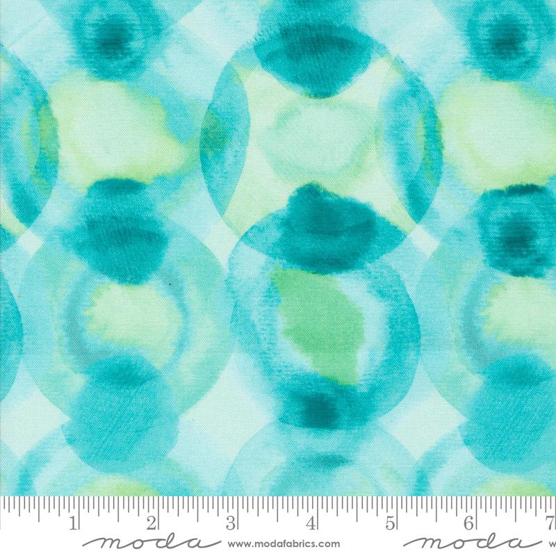 Flower Patches Robins Egg - Quilt Fabric