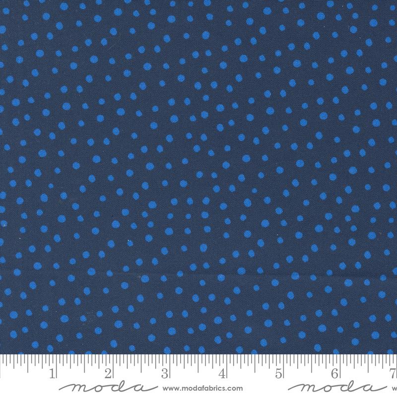 Flower Patches Dots - Midnight - Quilt Fabric