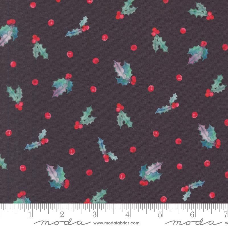 Love And Cheer Dots Coal - Christmas Quilt Fabric