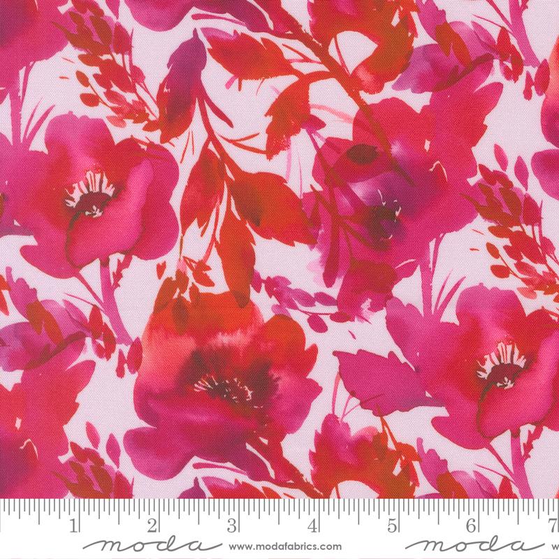 Radiant Flowers Pink - Quilt Fabric