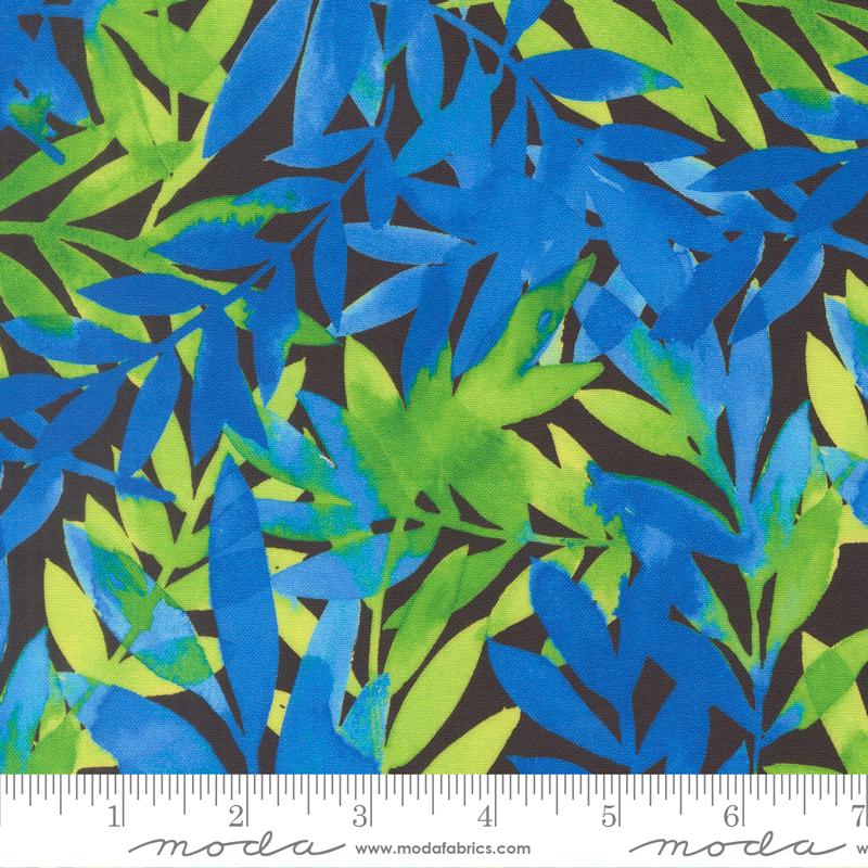 Radiant Leaf Midnight - Quilt Fabric