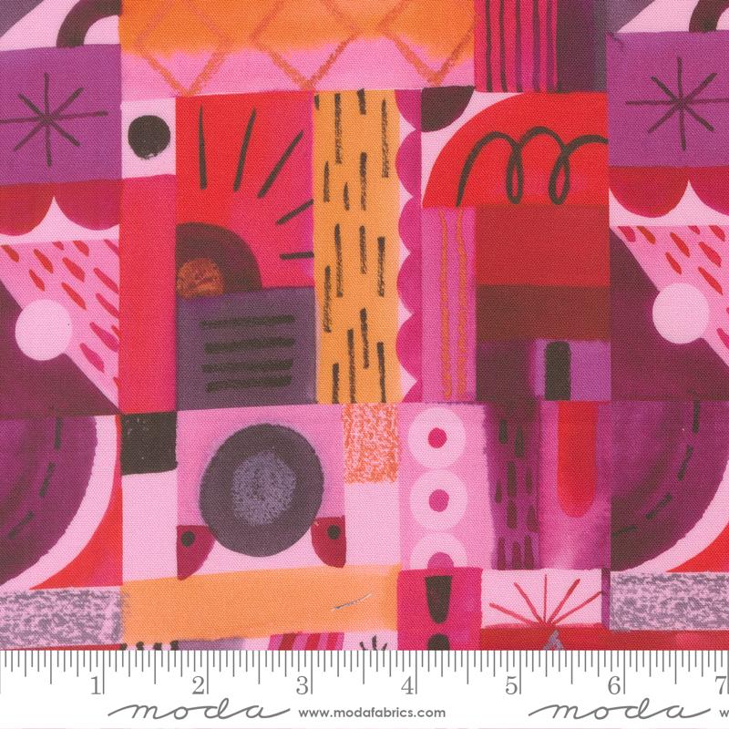 Radiant Retro Pink - Quilt Fabric
