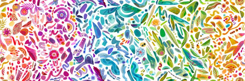 Radiant Ombre Rainbow - Quilt Fabric