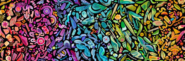 Radiant Ombre Midnight - Quilt Fabric