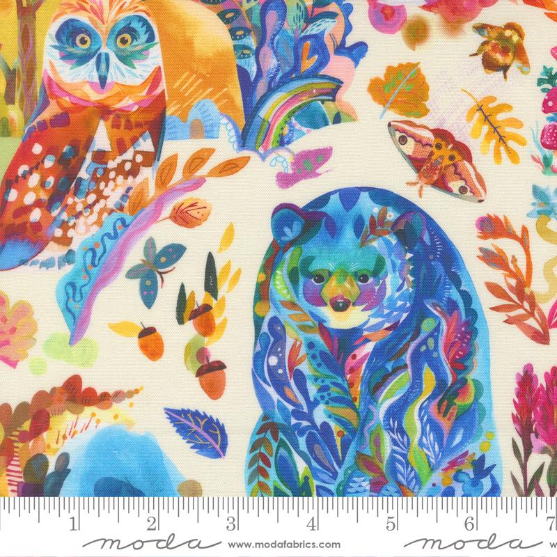 Northern Brights Animals Cloud - Quilt Fabric