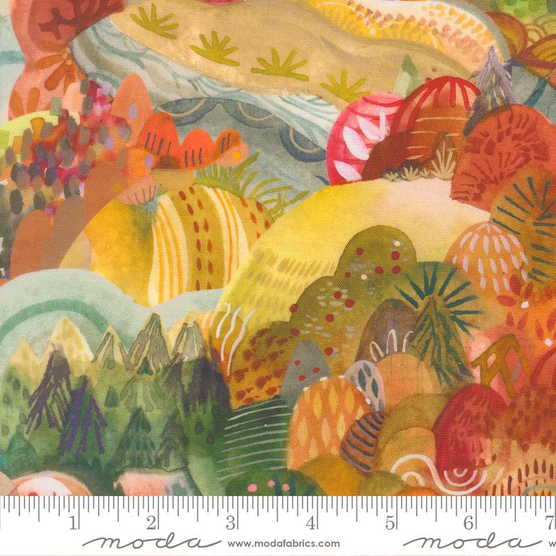 Northern Brights Hills Autumn - Quilt Fabric