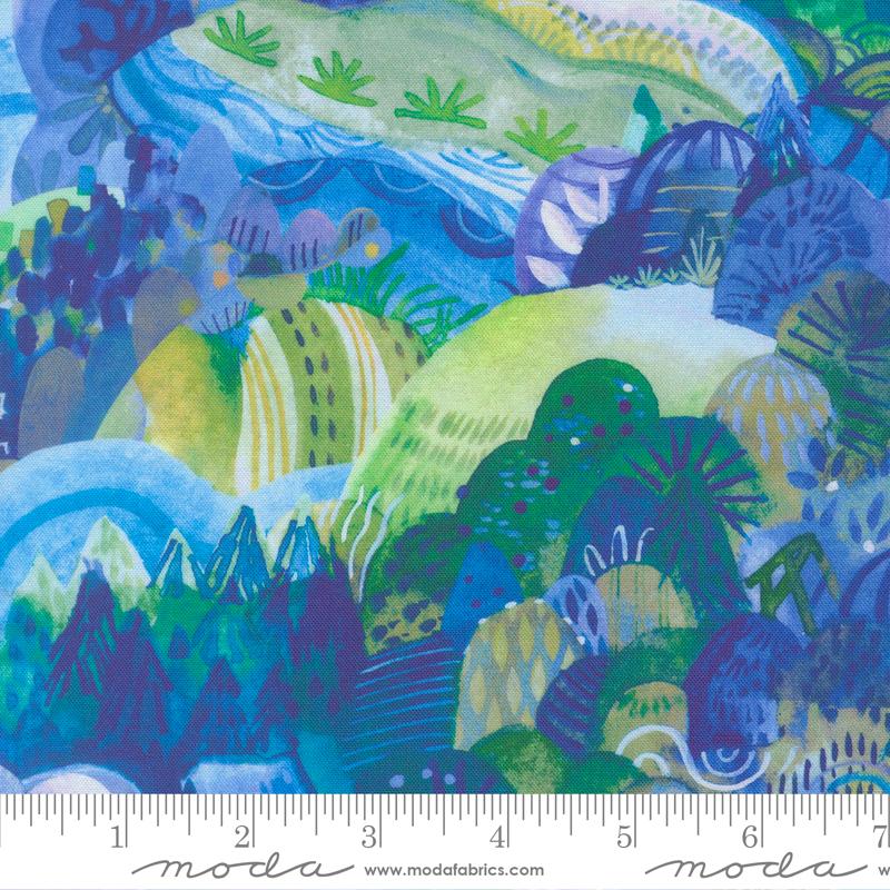 Northern Brights Hills Sky - Quilt Fabric