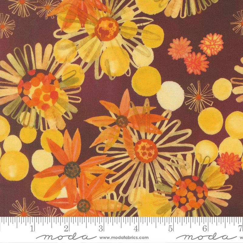 Northern Brights Flowers Woodys - Quilt Fabric
