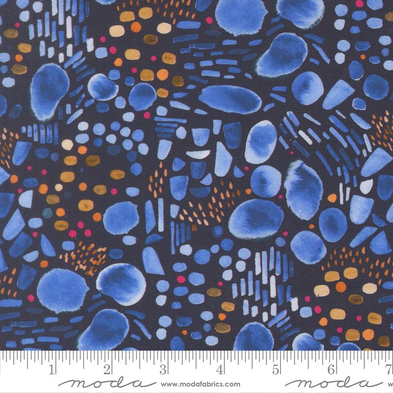 Northern Brights Circles Night Sky - Quilt Fabric