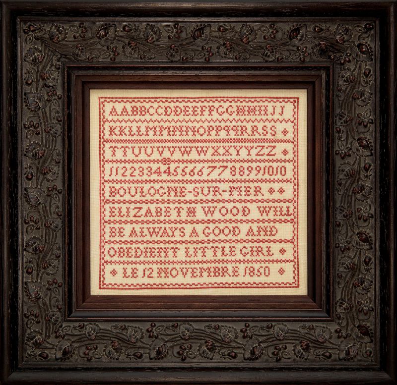 Elizabeth Wood 1850 - Cross Stitch Pattern