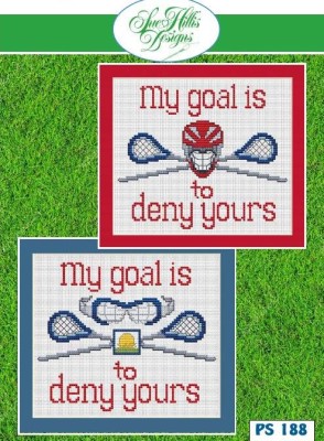 Play Lacrosse! - Cross Stitch Pattern