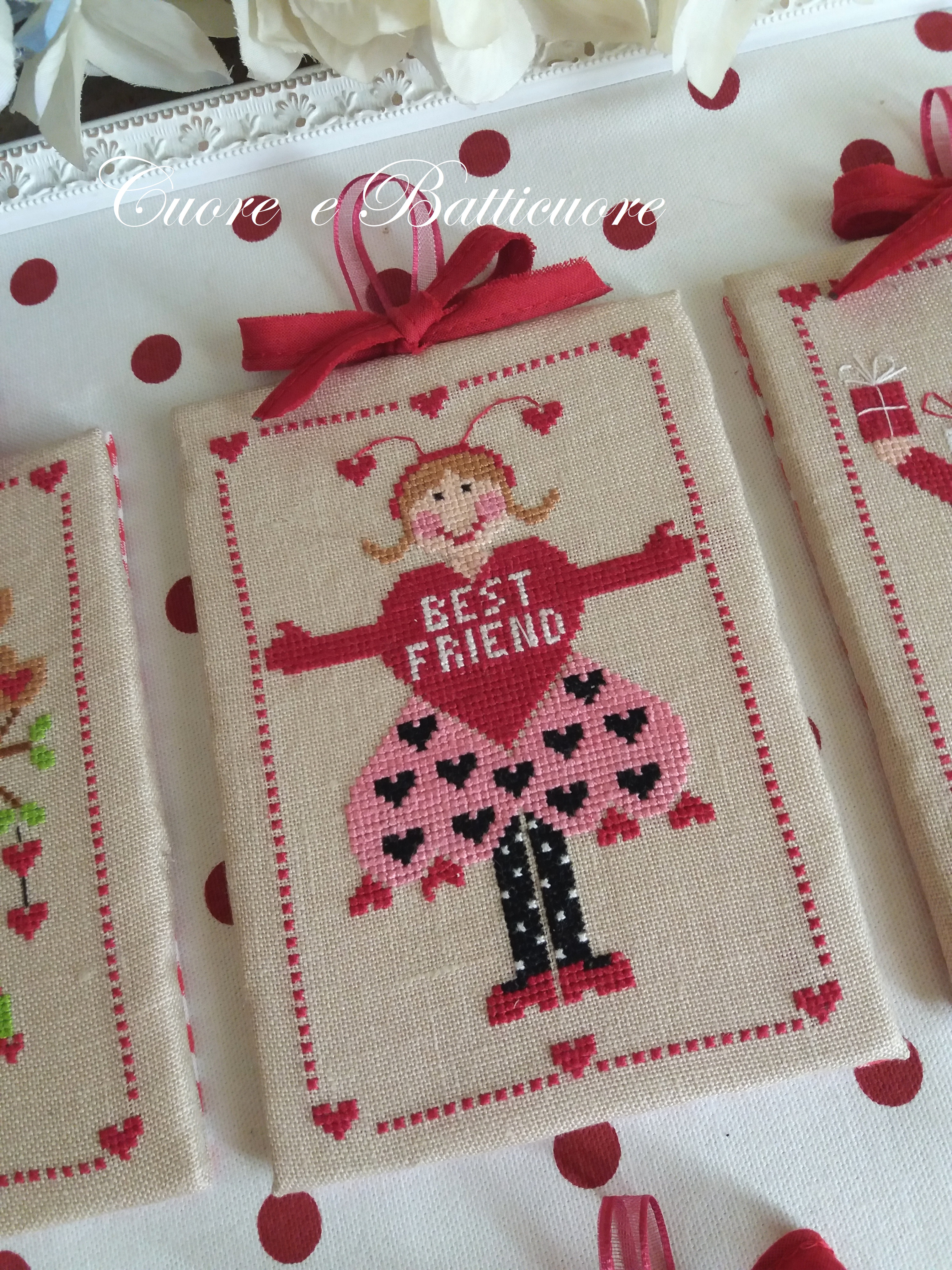 Sei Personaggi In Cerca Di SanValentino Cross Stitch Pattern