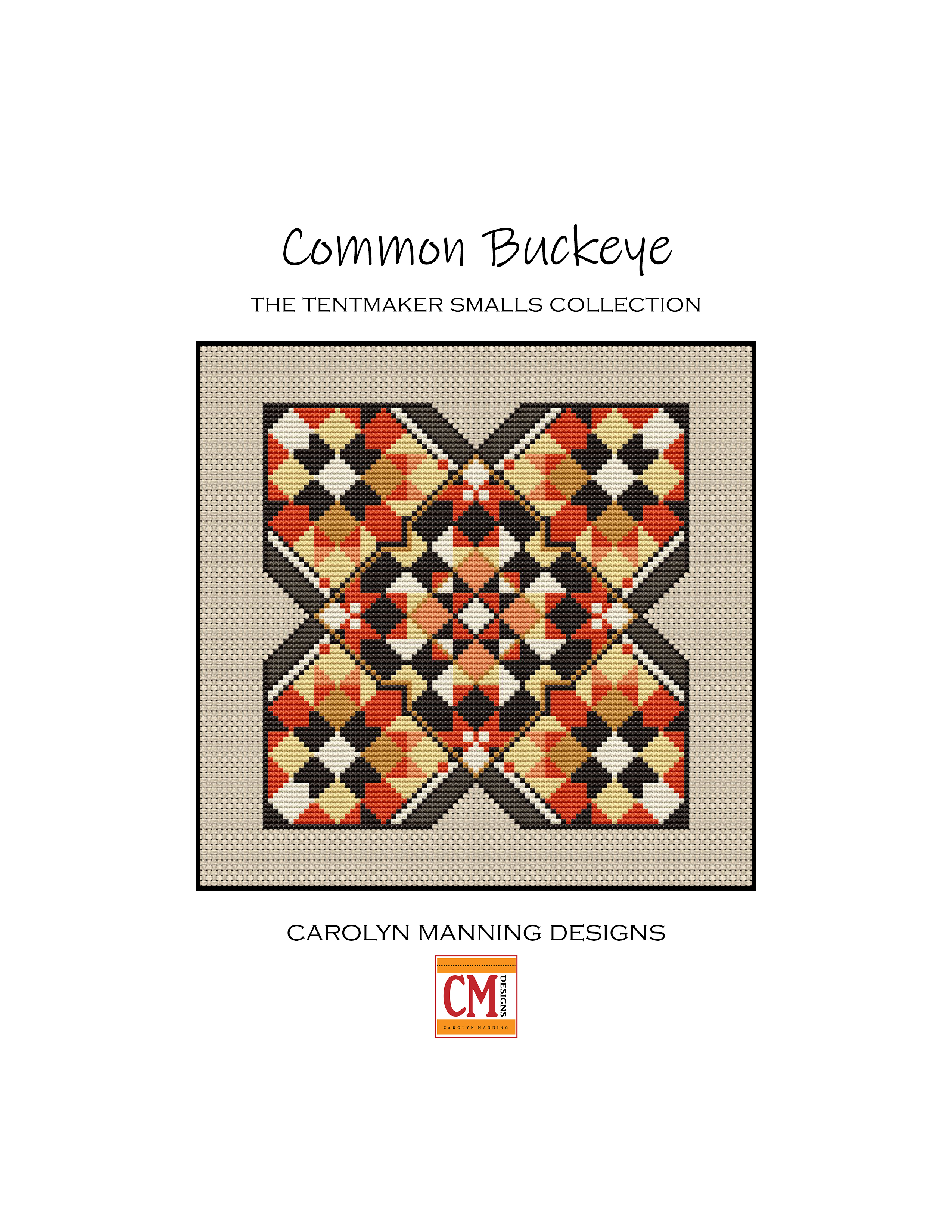 Common Buckeye - Cross Stitch Pattern