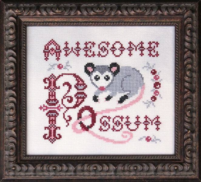Awesome Possum - Cross Stitch Pattern