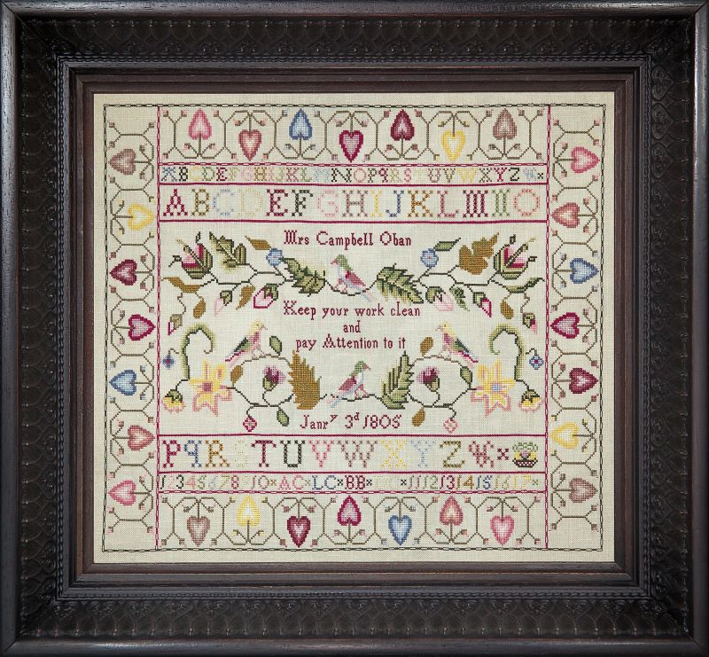 Mrs Campbell 1805 - Cross Stitch Pattern