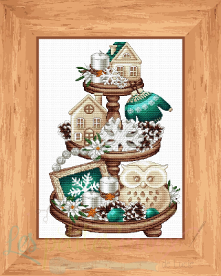 Winter Platter - Cross Stitch Pattern