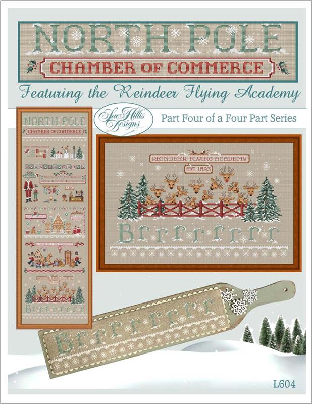 North Pole 4 - Reindeer Flying Academy - Cross Stitch